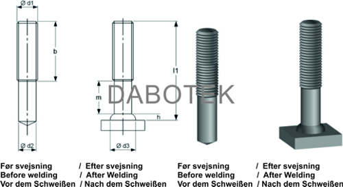 PD Gewindebolzen M6x80 Matr. 4.8 nach EN ISO 13918 (MP)