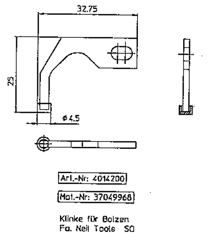 KLINKE F/SIK ST Ø2,3 sonder Grundfos gl. version.